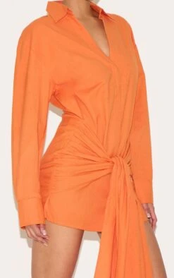 Prettylittlething Burnt Orange Wrap Detail Shirt Dress 8 Prettylittlething Burnt Orange Wrap Detail Shirt Dress -Pretty Little Thing Shop 10116e5d55050750c7968e54b9bc025aa6e993c2 CNM4228 4 burnt orange wrap detail shirt dress