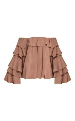 Prettylittlething Mushroom Chiffon Frill Detail Long Sleeve Romper -Pretty Little Thing Shop 11890e483bbde1b399d7238b94d369d2e68cf54c CNO3085 5 mushroom chiffon frill detail long sleeve playsuit