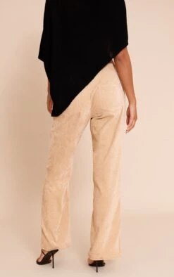 Prettylittlething Camel Velour Straight Leg Pants -Pretty Little Thing Shop 119113fe75386a94d60e70465587512a06dd6408 CNO4131 3 camel velour straight leg trousers