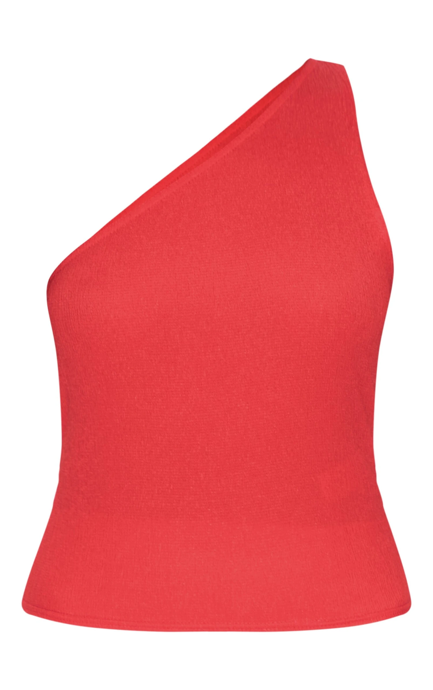 Prettylittlething Burnt Orange Textured One Shoulder Longline Vest Top 5 Prettylittlething Burnt Orange Textured One Shoulder Longline Vest Top - Image 5