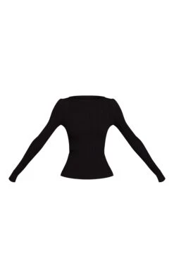 Black Fine Knit Boat Neck Rib Knit Top 9 Black Fine Knit Boat Neck Rib Knit Top -Pretty Little Thing Shop 12863b09fcbff05649ccdbd614bf949b0c927cb1 CNN9637 5 black fine knit boat neck rib knit top