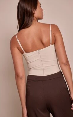 Prettylittlething Stone Woven Stretch Strappy Bodysuit -Pretty Little Thing Shop 129b9056e2a800bf25bf123eee92e9f2e59f439c CNN6926 2 stone woven stretch strappy bodysuit