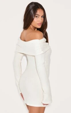 Prettylittlething Cream Brushed Rib Bardot Long Sleeve Bodycon Dress -Pretty Little Thing Shop 12cb75149b96f73ae2f08903189750eb6ad39b5e CNM0600 2 cream brushed rib bardot long sleeve bodycon dress