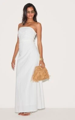 Prettylittlething White Bandeau Ruched Waist Detail Maxi Dress 6 Prettylittlething White Bandeau Ruched Waist Detail Maxi Dress -Pretty Little Thing Shop 12e896cb0f51298a6832d512991a0f4b8a29e4c3 CNM3540 3 white bandeau ruched waist detail maxi dress