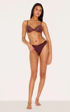 Prettylittlething Brown Underwired T-Shirt Bra -Pretty Little Thing Shop 130c3aa5473340c1a930a03c7996a1d24d547ef9 CNL6126 3 brown underwired t shirt bra