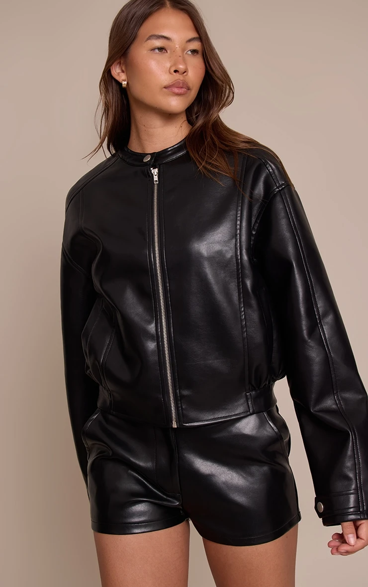Black Soft Faux Leather Jacket 1 Black Soft Faux Leather Jacket