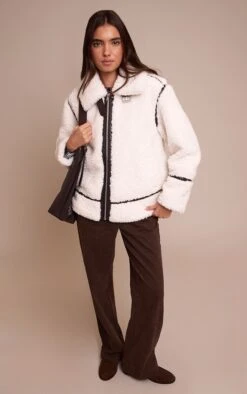 Cream Borg Panel Detail Aviator -Pretty Little Thing Shop 138608b48d516cce59ad41f4fe2abf067a189755 CNO0304 3 cream borg panel detail aviator