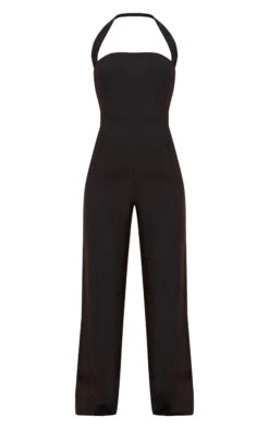 Prettylittlething Black Woven Textured Halterneck Jumpsuit 9 Prettylittlething Black Woven Textured Halterneck Jumpsuit -Pretty Little Thing Shop 13f0648e42b60f38f200c65e44096fa53ed8f782 CNN5503 5 black woven textured halterneck jumpsuit