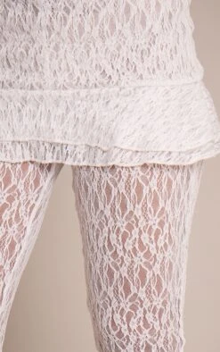 White Lace Skirt Peplum Capri's -Pretty Little Thing Shop 14296bcdcf3c2d1a0d89e1bf4ef391d2c0c5edc4 CNO2907 4 white lace skirt peplum capri s