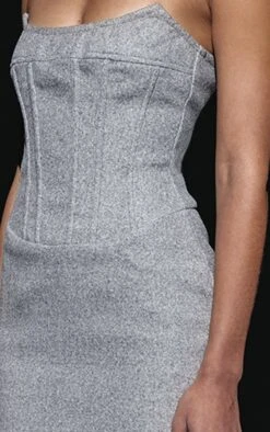 Prettylittlething Grey Wool Look Corset Bodycon Dress -Pretty Little Thing Shop 142f2a5ed5d4c35b51383ff645d1e718952d6589 cnk1011 4