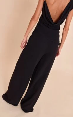 Prettylittlething Black Chiffon Straight Leg Pant -Pretty Little Thing Shop 1450dfdabf645338fb4b6bcbc80f97adfe267016 CNO3600 3 black chiffon straight leg trouser