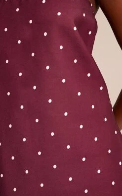 Prettylittlething Brown Polka Dot Printed Shift Dress -Pretty Little Thing Shop 14537e52a4299527c796bdd2942181132f354eeb CNO3767 4 brown polka dot printed shift dress