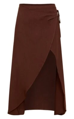 Prettylittlething Dark Brown Linen Look Split Tie Midi Skirt 9 Prettylittlething Dark Brown Linen Look Split Tie Midi Skirt -Pretty Little Thing Shop 14546d105b794a25c8ba6c280dca41402067dc09 CNN7650 5 dark brown linen look split tie midi skirt