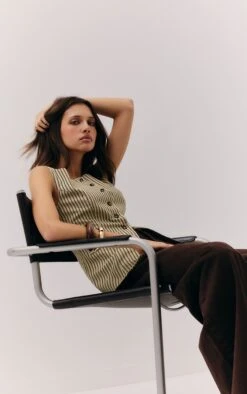 Prettylittlething Green Striped Linen Look Vest 7 Prettylittlething Green Striped Linen Look Vest -Pretty Little Thing Shop 150431951a6a9f0aec5039077774cbdaa65253db CNM2405 4 green striped waistcoat