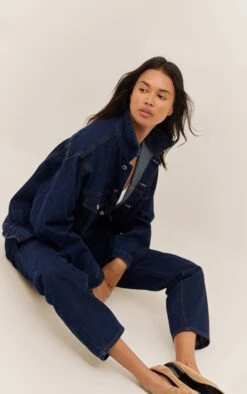 Prettylittlething Indigo Oversized Classic Denim Jacket