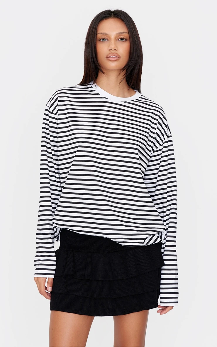 Prettylittlething Black Textured Knit Rara Mini Skirt 4 Prettylittlething Black Textured Knit Rara Mini Skirt - Image 4