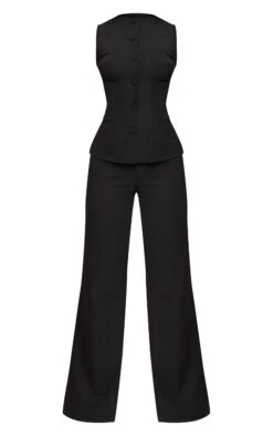 Prettylittlething Black High Neck Vest Straight Leg Jumpsuit 9 Prettylittlething Black High Neck Vest Straight Leg Jumpsuit -Pretty Little Thing Shop 175f6e9810cfc022c46de085fdf560977dc89536 CNN4947 5 black high neck waistcoat straight leg jumpsuit