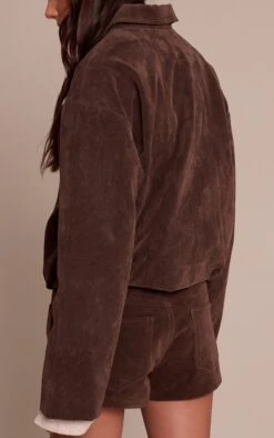 Dark Brown Suede Tailored Shorts -Pretty Little Thing Shop 17a2ce6437135101e21e8e8bfe5a8d9382e51b7a CNO2235 3 dark brown suede tailored shorts