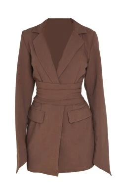 Prettylittlething Chocolate Woven Wrap Belted Blazer Dress 9 Prettylittlething Chocolate Woven Wrap Belted Blazer Dress -Pretty Little Thing Shop 17b425291c0b6b3e3ba81950914fec412feec85a cnk4139 5