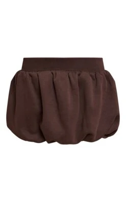 Prettylittlething Chocolate Fleece Back Sweat Puffball Mini Skort -Pretty Little Thing Shop 17e3aabf293577d415a082e60906a2c7014e4058 CNO5273 5 chocolate fleece back sweat puffball mini skirt
