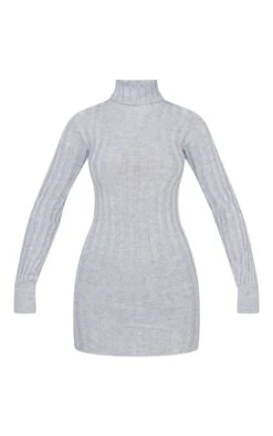 Prettylittlething Grey Knitted Roll Neck Sweater Dress -Pretty Little Thing Shop 18bb472730a7b3e7a70f5a9b8fa433120c9ac4ea cnf2267 5