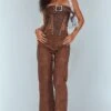 Prettylittlething Brown Washed Faux Leather Cropped Straight Leg Pants -Pretty Little Thing Shop 18cbab8c765942b3de77708627981b7dc634d347 cnf7418 1