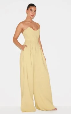 Prettylittlething PLT Label Chartreuse Corset Bust Detail Wide Leg Tailored Jumpsuit -Pretty Little Thing Shop 18ffe3b1dcb5c1745622a4fbda9dc017facd99cf cnl7248 3