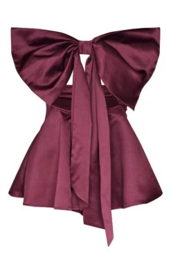 Prettylittlething Burgundy Satin Oversized Bow Bandeau Romper 9 Prettylittlething Burgundy Satin Oversized Bow Bandeau Romper -Pretty Little Thing Shop 19182cff69081944825ea0d9f217e72323403b61 cnk6972 5