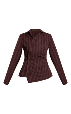 Dark Brown Woven Pinstriped Asymmetrical Shirt 9 Dark Brown Woven Pinstriped Asymmetrical Shirt -Pretty Little Thing Shop 193aa5d1c39a304e52b550a85ce10d3f34761461 CNO0657 5 dark brown woven pinstriped asymmetrical shirt