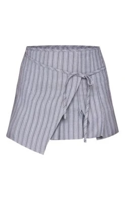 Prettylittlething Grey Striped Wrap Tie Detail Pleated Skirt -Pretty Little Thing Shop 193eab8b275b7ebc57f34964057faece9829bb97 cnk4509 6