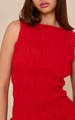 Prettylittlething Red Tailored Shirred Frill Shift Dress 8 Prettylittlething Red Tailored Shirred Frill Shift Dress -Pretty Little Thing Shop 19870e1df72fd0ddfa6457abe4d1e54805739340 CNM7226 4 red tailored shirred frill shift dress