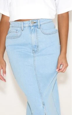 Prettylittlething Light Blue Split Denim Maxi Skirt -Pretty Little Thing Shop 19fc86e3d062884c67a0879fe67ecbbbe6c62441 CNM6035 4 light blue split denim maxi skirt