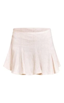 Prettylittlething Natural Linen Look Pleat Detail Mini Skirt -Pretty Little Thing Shop 1b6746c7671ec6a67d0b795e53eb31233d629aaf CNM9947 6 stone linen look pleat detail mini skirt