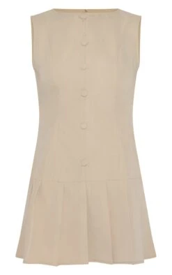 Prettylittlething Clay Button Down Pleated Hem Shift Dress -Pretty Little Thing Shop 1b825d7f4b7b03ac99595e5c56f2229b68ae444b CNL9489 5 clay button down pleated hem shift dress