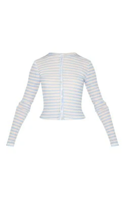 Prettylittlething Sky Blue Striped Sheer Button Up Top -Pretty Little Thing Shop 1bac50ee2fe3149f71fa67e246fa5a9e0ee26581 CNM5381 5 sky blue striped sheer button up top