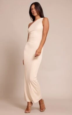 Cream Soft Touch One Shoulder Midaxi Dress -Pretty Little Thing Shop 1c082855f9a7330a36d613b81a2429f0a1ac53a9 CNO1467 3 cream soft touch one shoulder midaxi dress