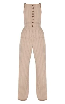 Prettylittlething Brown Pinstripe Linen Button Down Peplum Hem Jumpsuit 9 Prettylittlething Brown Pinstripe Linen Button Down Peplum Hem Jumpsuit -Pretty Little Thing Shop 1c105eb920f38feb2c8fadea16dfa2073efc32f0 CNL9233 5 brown pinstripe linen button down peplum hem jumpsuit