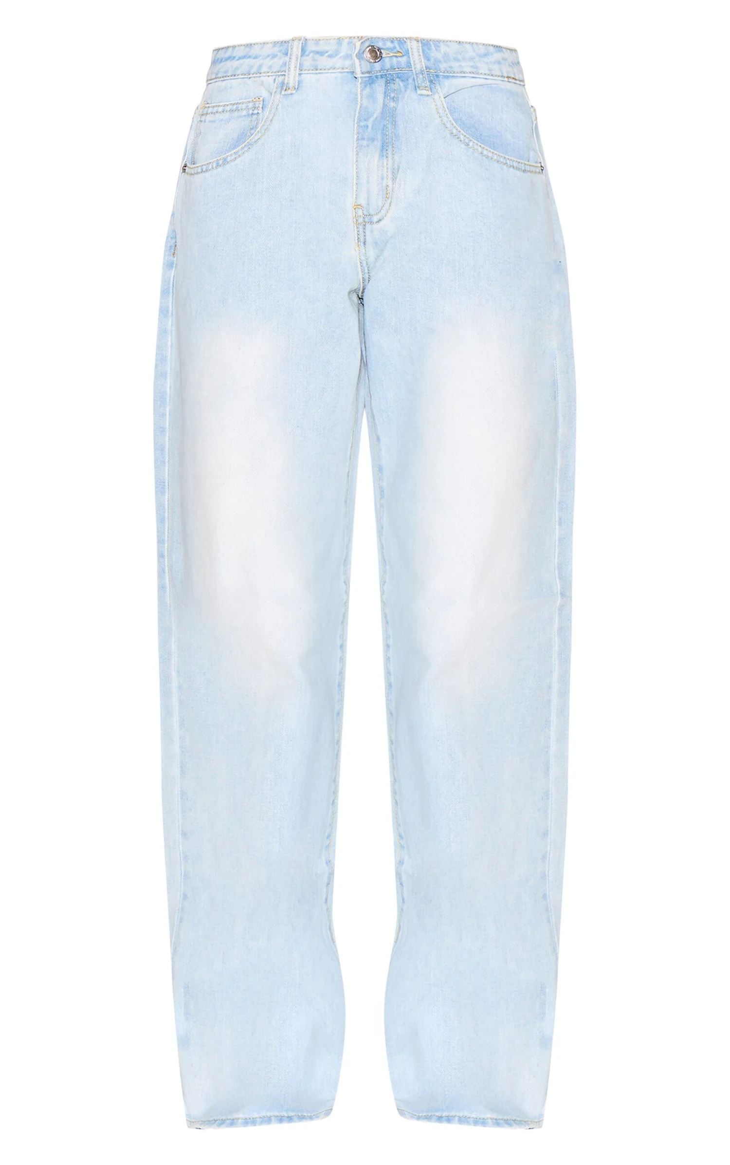 Prettylittlething Light Blue Wash Low Rise Boyfriend Jeans 5 Prettylittlething Light Blue Wash Low Rise Boyfriend Jeans - Image 5