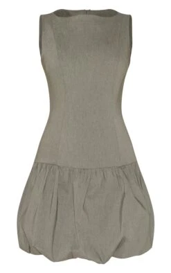 Prettylittlething Khaki Stretch Woven Puffball Dress -Pretty Little Thing Shop 1eac8daf4d86a245c6c536404fe10aea474aede6 CNM7526 5 khaki stretch woven puffball dress