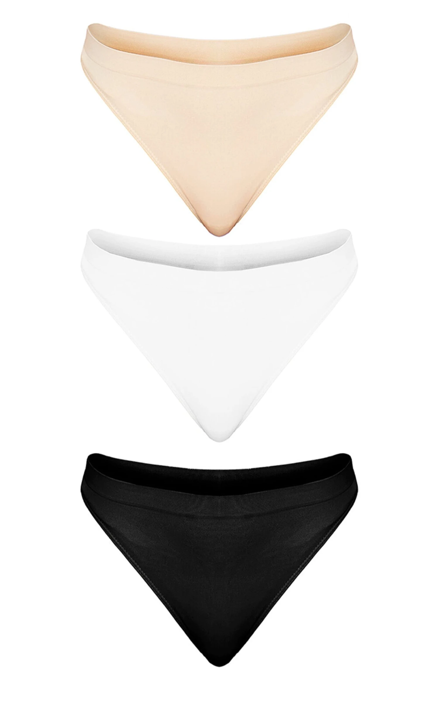 Prettylittlething Nude Multi Pack Of 3 Seamless Thongs 5 Prettylittlething Nude Multi Pack Of 3 Seamless Thongs - Image 5