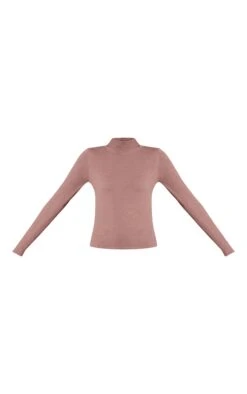 Mocha Fine Knit High Neck Sweater -Pretty Little Thing Shop 1f00fc016ecf4b6f448bbb270dd8d53c0cc58e68 CNN9704 5 mocha fine knit high neck jumper