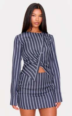 Prettylittlething Navy Woven Tailored Striped Mid Rise Mini Skirt 9 Prettylittlething Navy Woven Tailored Striped Mid Rise Mini Skirt -Pretty Little Thing Shop 1f6a89234c90dc627757a0fcaba39cf3ae94cd5b cnl6574 4