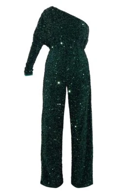 Prettylittlething Emerald Green Velvet Sequin One Shoulder Wide Leg Jumpsuit 9 Prettylittlething Emerald Green Velvet Sequin One Shoulder Wide Leg Jumpsuit -Pretty Little Thing Shop 1fbdd683d41c3a9ca8ff88c467baa65cd0781038 cmn7090 5