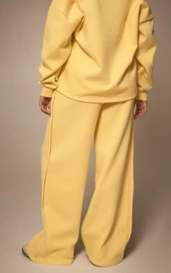 Prettylittlething Butter Yellow Wide Leg Pleated Detail Sweatpants -Pretty Little Thing Shop 1fbf8325fe4f7fbfffc660494f28b2b54aa4573a CNM6508 3 butter yellow wide leg pleated detail joggers
