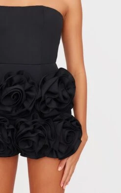 Prettylittlething Black Oversized Rose Detail Bandeau Skort Romper -Pretty Little Thing Shop 209f1c7b49a248136d0c1faaf26e691d7258e3bc cnk8171 4