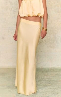 Prettylittlething Butter Yellow Satin Maxi Skirt 6 Prettylittlething Butter Yellow Satin Maxi Skirt -Pretty Little Thing Shop 20c67530c64835d598fadde5b77d9af934f8cc75 CNM7044 2 butter yellow satin maxi skirt