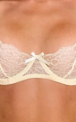 Prettylittlething Butter Yellow Lace Underwire Lingerie Set -Pretty Little Thing Shop 20de207a689dee6efe538efbaea646381397a298 CNO5070 4 butter yellow lace underwire lingerie set