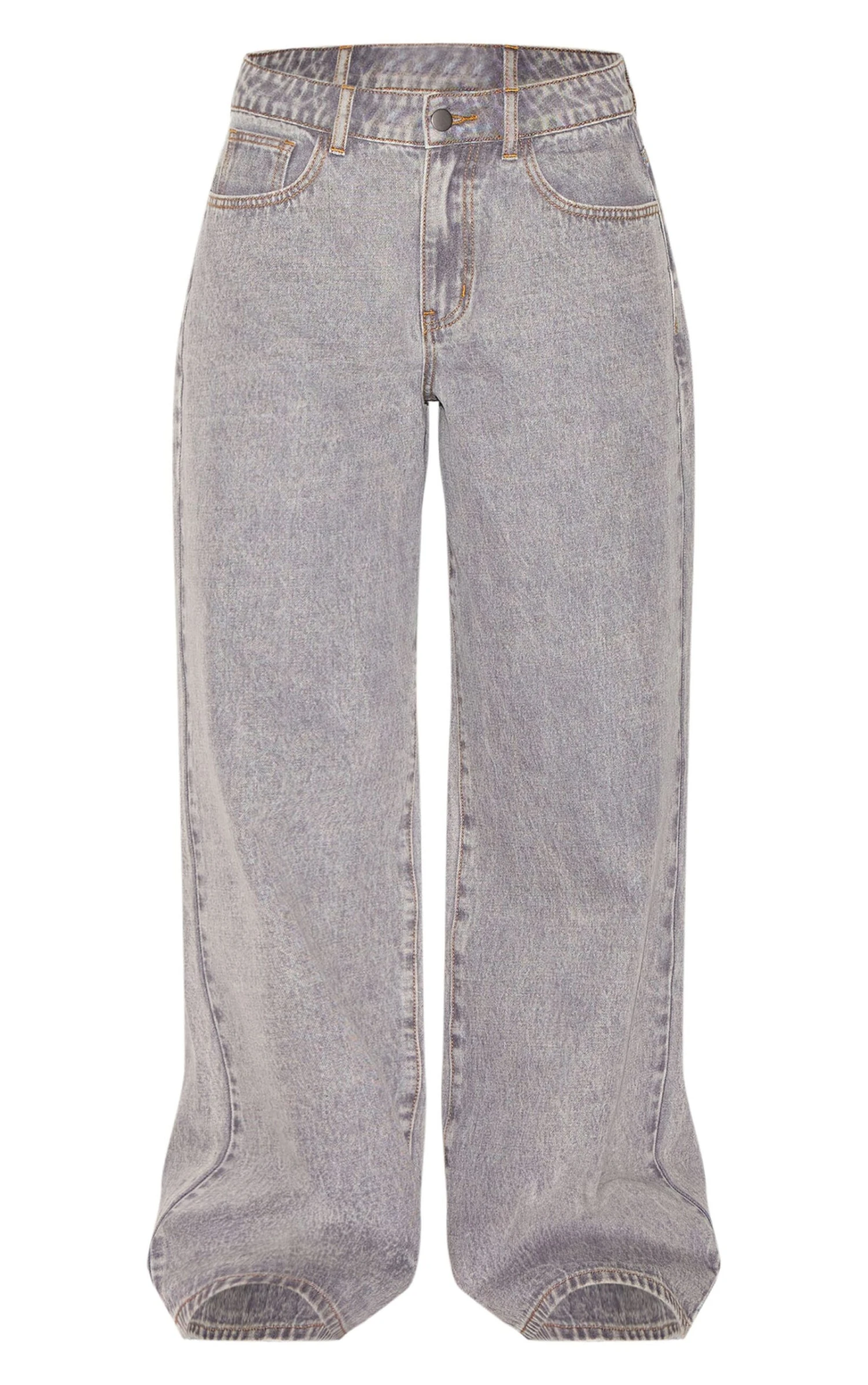 Prettylittlething Grey Slouchy Wide Leg Style Jean 5 Prettylittlething Grey Slouchy Wide Leg Style Jean - Image 5