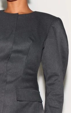 Prettylittlething Charcoal Tailored Soft Twill Cocoon Sleeve Blazer Dress -Pretty Little Thing Shop 2274b9d55d868a3d518bfabe98197a7101b7bd78 CNL9699 4 charcoal tailored soft twill cocoon sleeve blazer dress