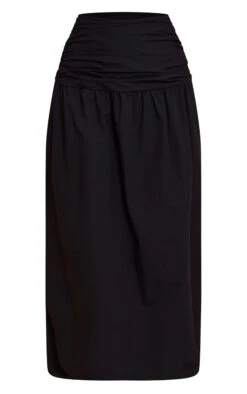 Prettylittlething Black Cotton Ruched Waist Maxi Skirt 9 Prettylittlething Black Cotton Ruched Waist Maxi Skirt -Pretty Little Thing Shop 230bba09a1dc9150558fd396316109a630761093 CNM3719 5 black cotton ruched waist maxi skirt